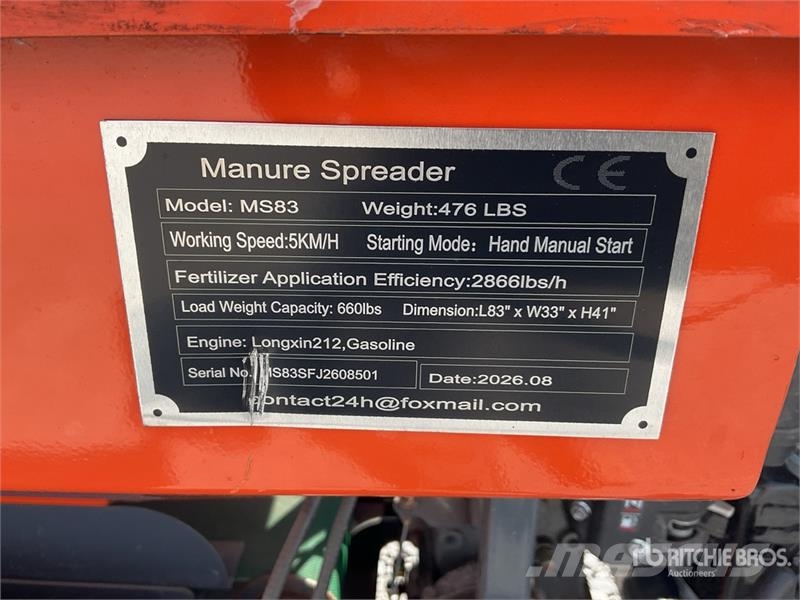 SKLP MS83 Esparcidor de Abono (Sin Usar) / Manure Gjødselspreder