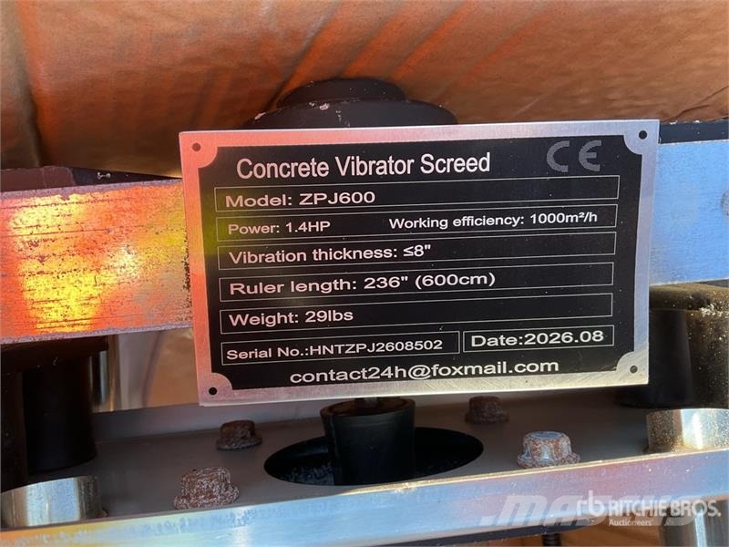 SKLP ZPJ600 Regla Vibratoria de Concreto (Sin Usar Betonelosztó gém
