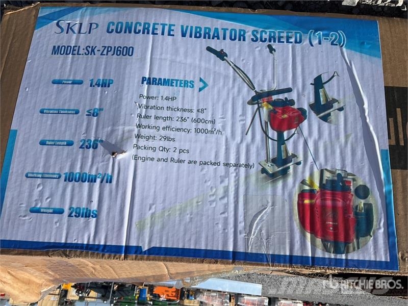 SKLP ZPJ600 Regla Vibratoria de Concreto (Sin Usar Betonverteiler