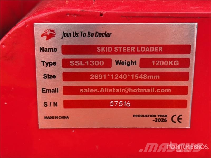  SSL1300 Mini Minicargador (Sin Usar) / Mini Compac Lietoti riteņu kompaktiekrāvēji
