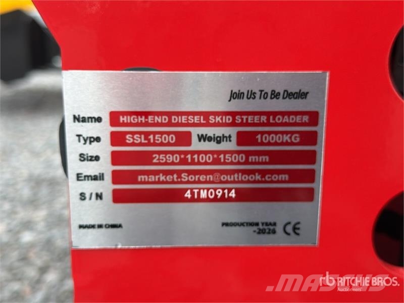  SSL1500-RED Mini Minicargador (Sin Usar) / Mini Co لوادر انزلاقية التوجيه