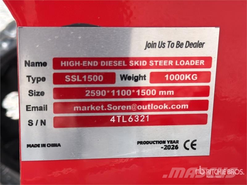  SSL1500-RED Mini Minicargador (Sin Usar) / Mini Co لوادر انزلاقية التوجيه