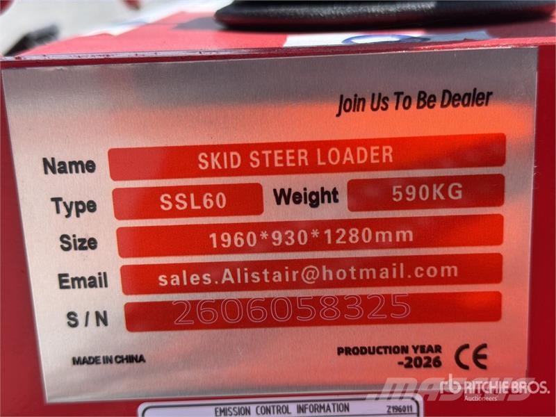 SSL60 Mini Minicargador (Sin Usar) / Mini Compact لوادر انزلاقية التوجيه
