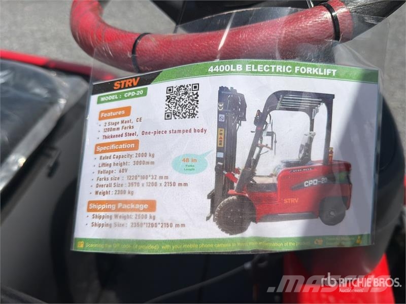  STARVOX CPD-20 4400 lb Montacargas Electrico (Sin  Carretillas de horquilla eléctrica