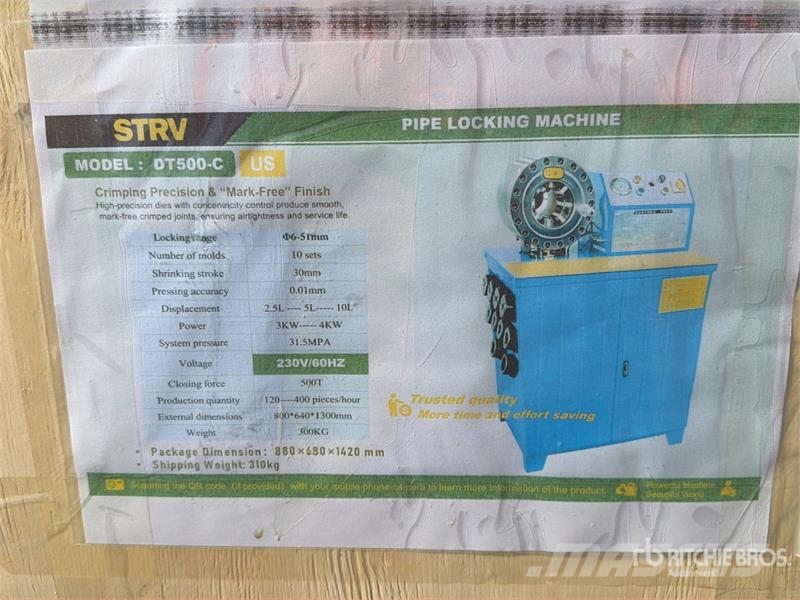  STARVOX DT500-C 500T Electric Pipe CrimpIng MachIn Otros