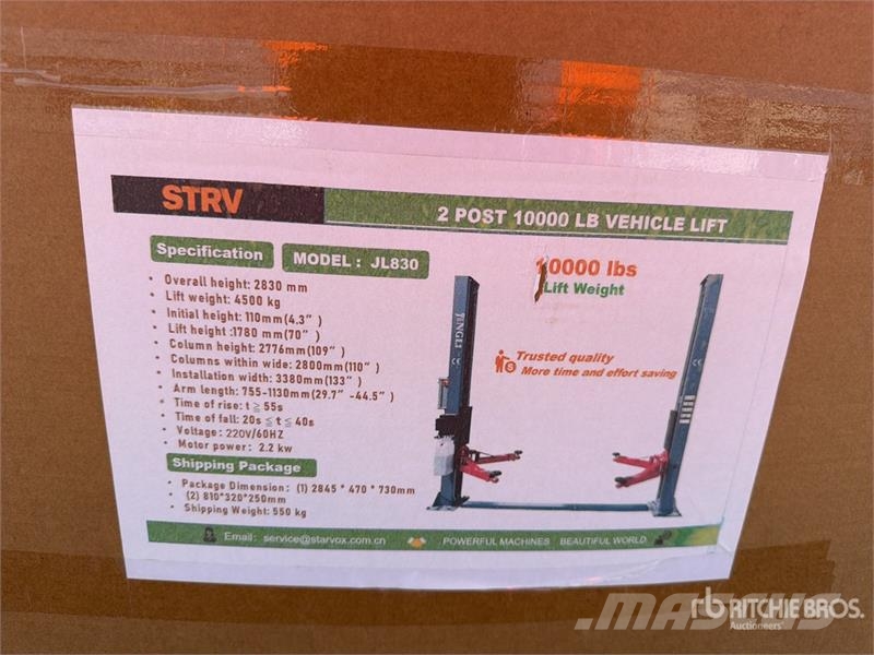 Starvox JL830 1000 lb Elevador De Autos De Dos Col Otros