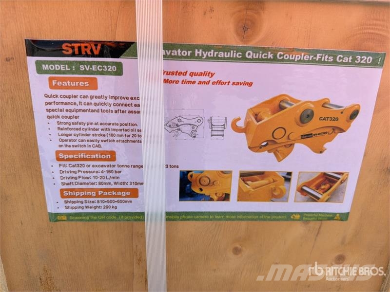 Starvox SV-EC320 Acoplador Rapido Hidraulico (Sin Uniőes rápidas