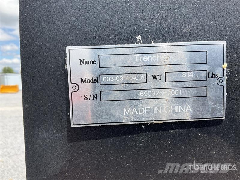 Suihe 003-03-40-001 5 in Zanjadora para Minicargador (Si Trenchers