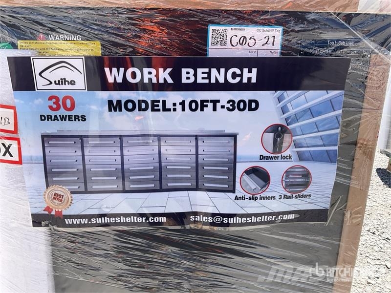 Suihe 10ft-30D-01B-01 1 ft 8 in 30-Drawer Banco Gabinete Diger parçalar