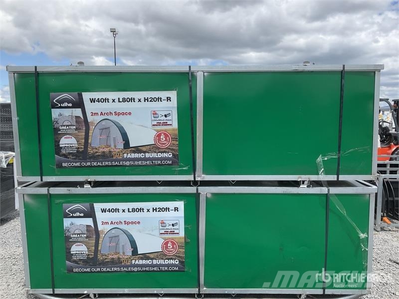 Suihe 408020R-2m 40 ft x 80 ft Storage Building (Unused) Stahlrahmenaufbauten