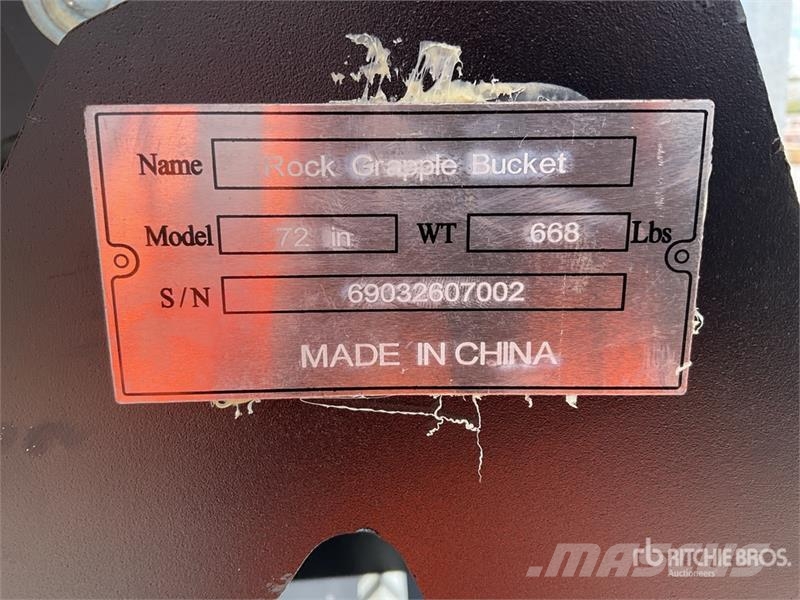Suihe 72 in 72 in Grapa para Minicargador (Sin Usar) / S Grapples