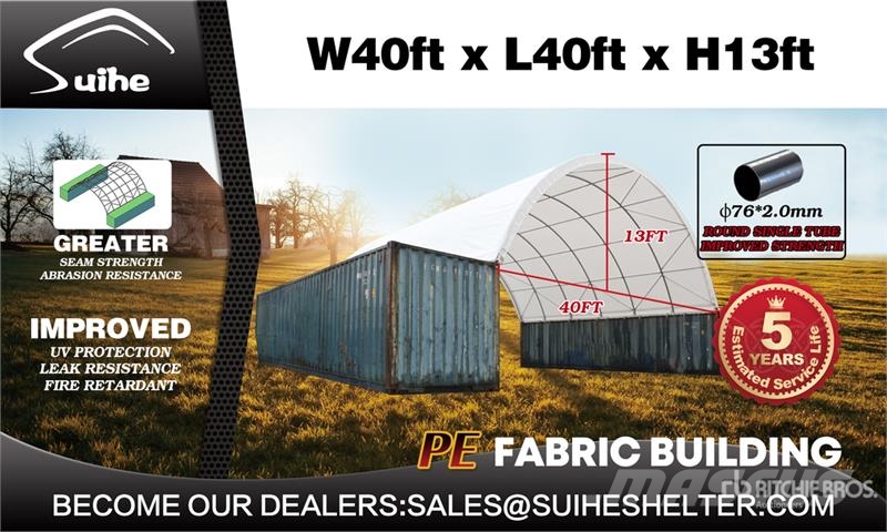Suihe C404013-300gPE 40 ft x 40 ft Carpa Protectora para Ostale komponente za građevinarstvo
