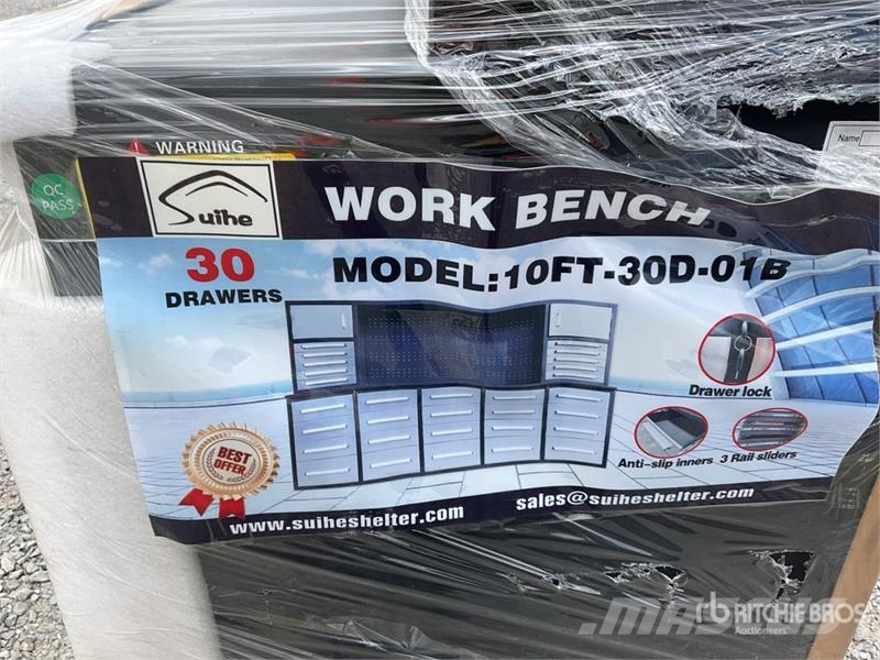 Suihe H10FT-30D-2-01B-01 9 ft 9 in 32-Drawer Banco Gabin Diger parçalar
