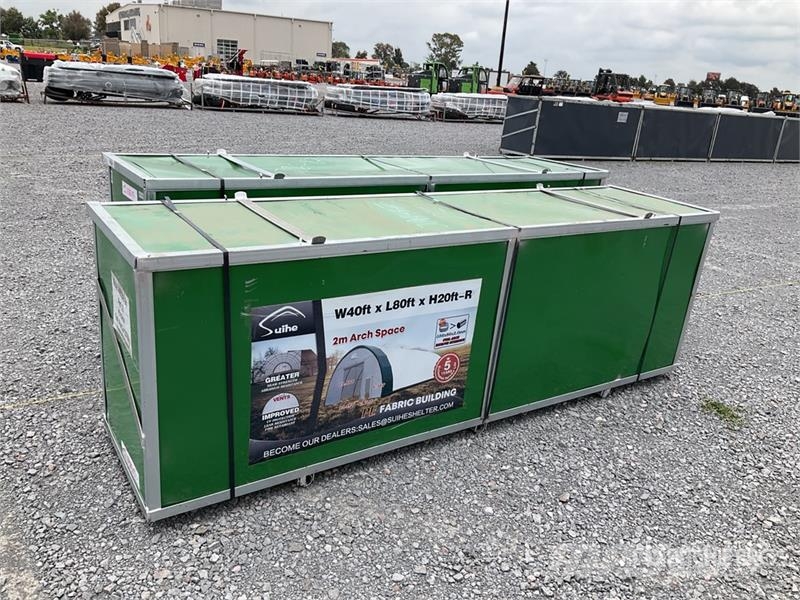 Suihe S408020R-300gPE 40 ft x 80 ft Storage Building (Un Stålrammer