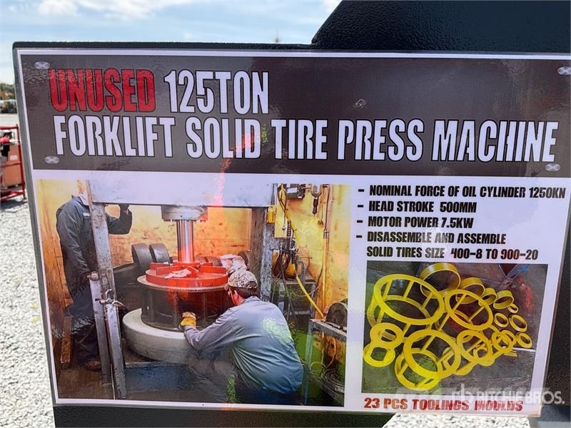  SUN TPM125 Solid Tyre Shop Press (Unused) Otros componentes