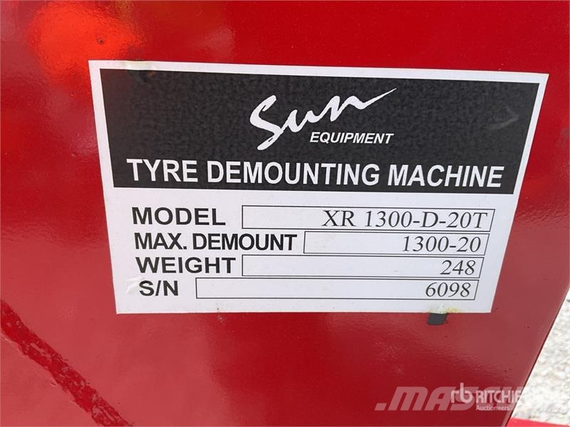 SUN XR-1300-D-20T Maquina para Desmontar Llantas ( Otros
