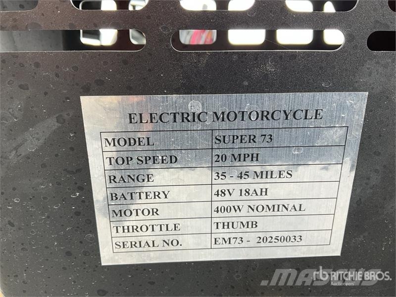 Super 73 Motocicleta Electrica / Classic Bike Kistehergépjárművek