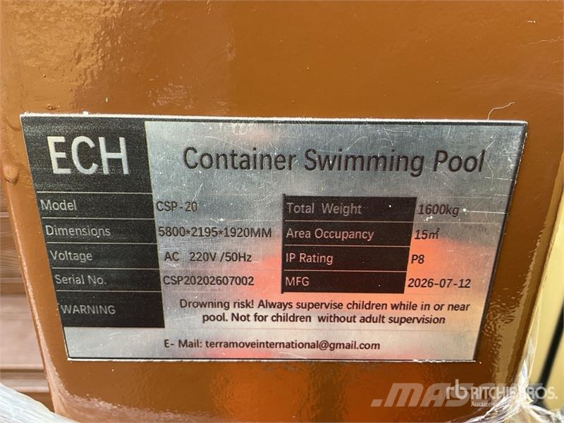 Swimming Pool CSP-20 19 ft 2 in x 7 ft 3 in Piscin Ostale poljoprivredne mašine