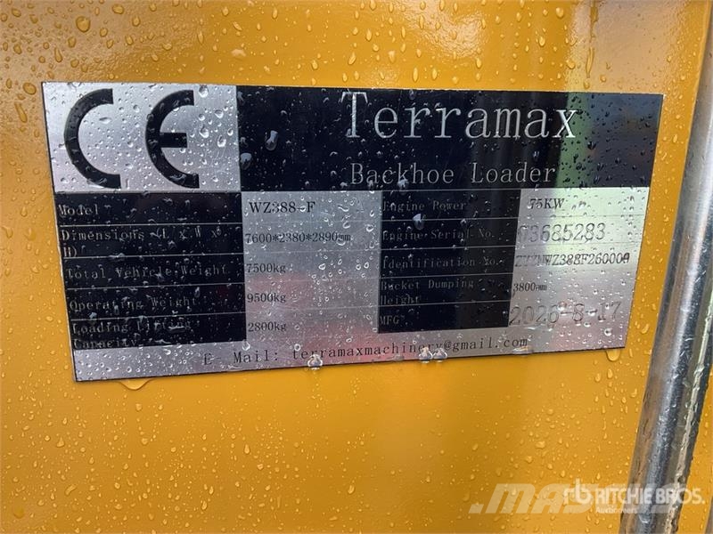  Terramax WZ388-F 4x4 Retroexcavadora (Sin Usar) /  لوادر ذات جرافات عكسية