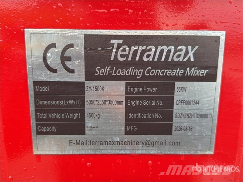  Terramax ZY-1500K 4x4 Self-Loading 1.5 m3 Autohorm معدات البناء - غير ذلك
