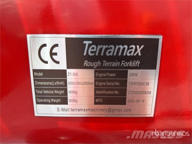  Terramax ZY-35A 7700 lb 4x4 Montacargas Todo Terre Внедорожные погрузчики