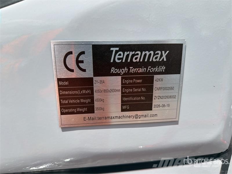  Terramax ZY-35A 7700 lb 4x4 Montacargas Todo Terre Внедорожные погрузчики
