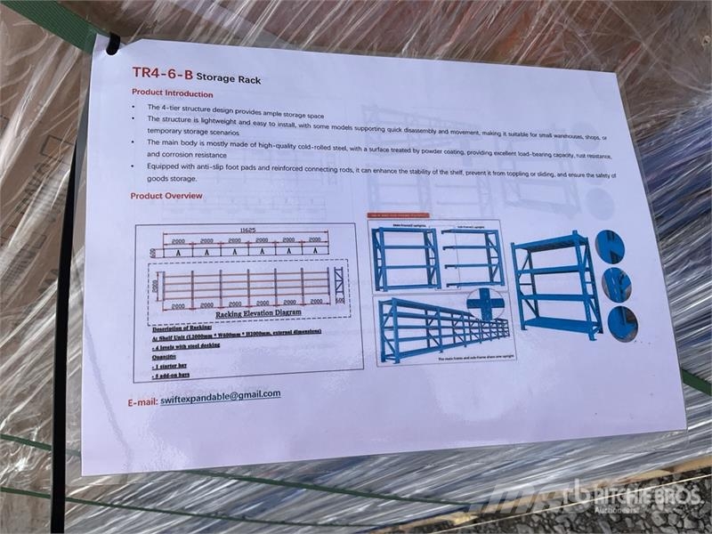 Terratop TR4-6-B Estante para Almacen (Sin Usar) / Diger parçalar
