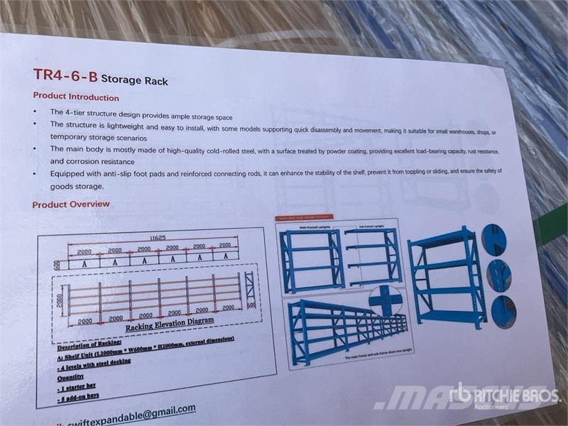 Terratop TR4-6-B Estante para Almacen (Sin Usar) / Équipement de stockage et de fourniture de gaz