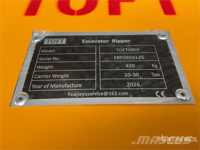 TOFT 08ER Riper (Sin Usar) / Excavator Ripper - Fi Kultivatori za građevinarstvo