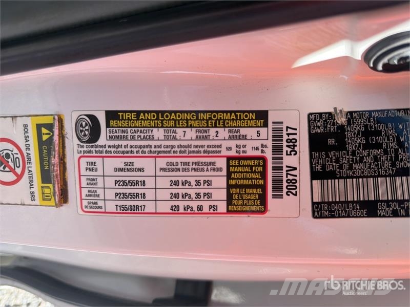 Toyota Sienna Camioneta / Minivan Kistehergépjárművek