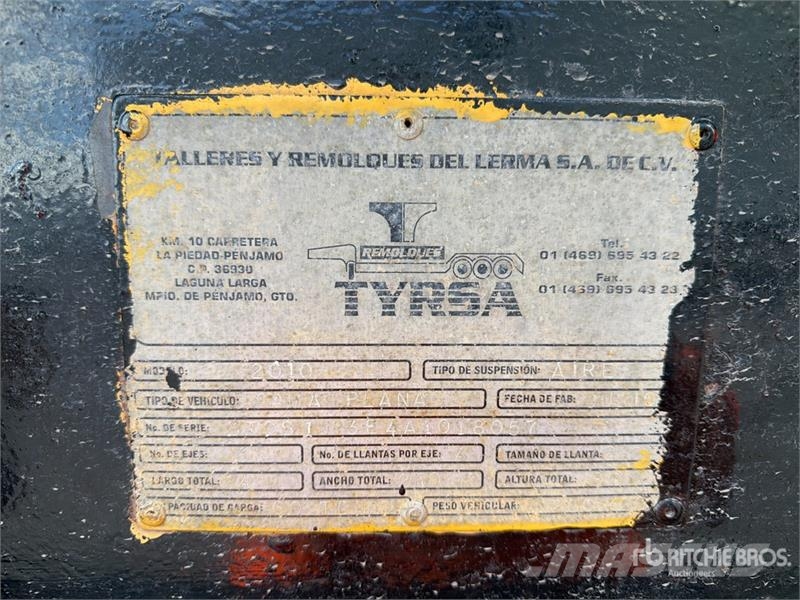  Tyrsa 60 ton Tri/A Cama Baja / Lowboy Trailer Tieflader