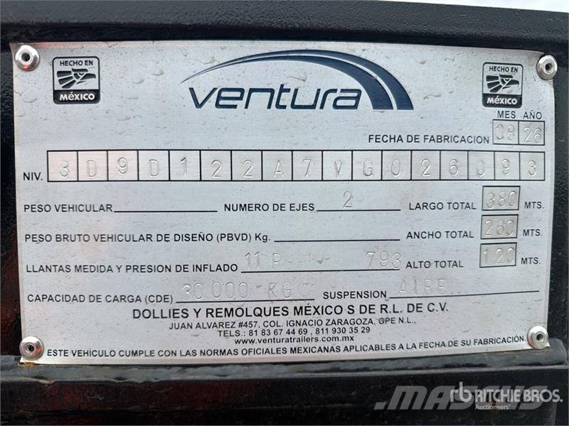 Ventura T/A Dolly (Sin Usar) / Dolly (Unused) Dolly trailer