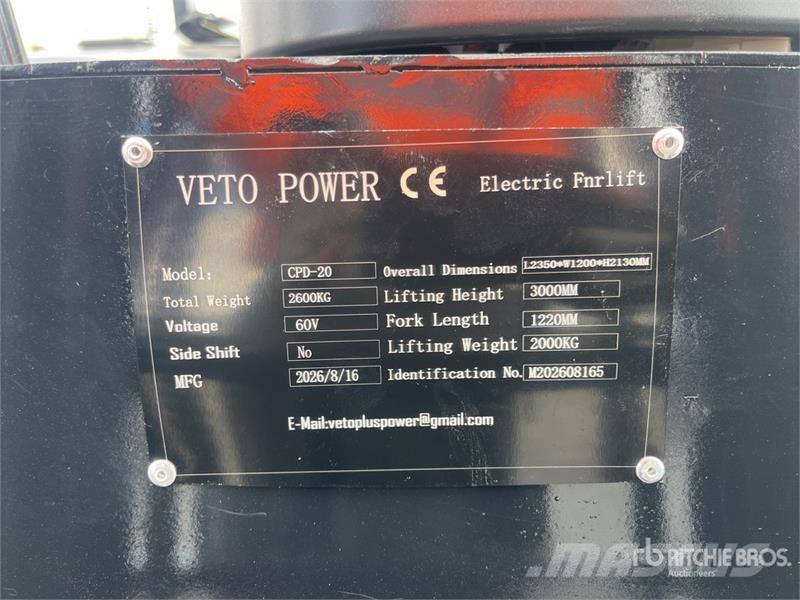 Veto POWER CPD-20 4400 lb Montacargas Electrico (Sin Us Električni viljuškari