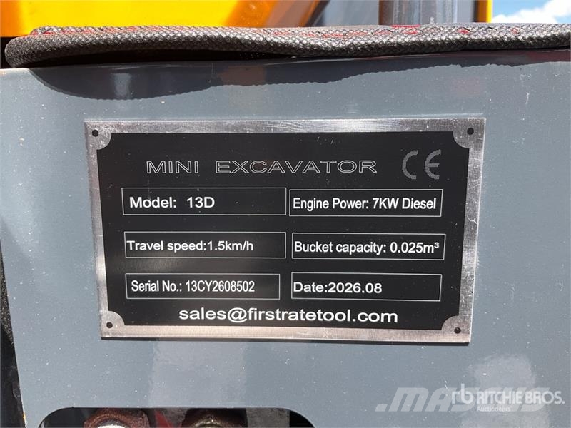 Vicsec 13D Miniexcavadora (Sin Usar) / Mini Excavator (Un Minibagger < 7t