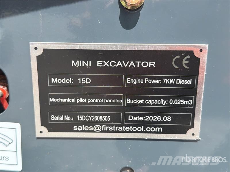 Vicsec 15D Miniexcavadora (Sin Usar) / Mini Excavator (Un Mini ekskavatörler, 7 tona dek