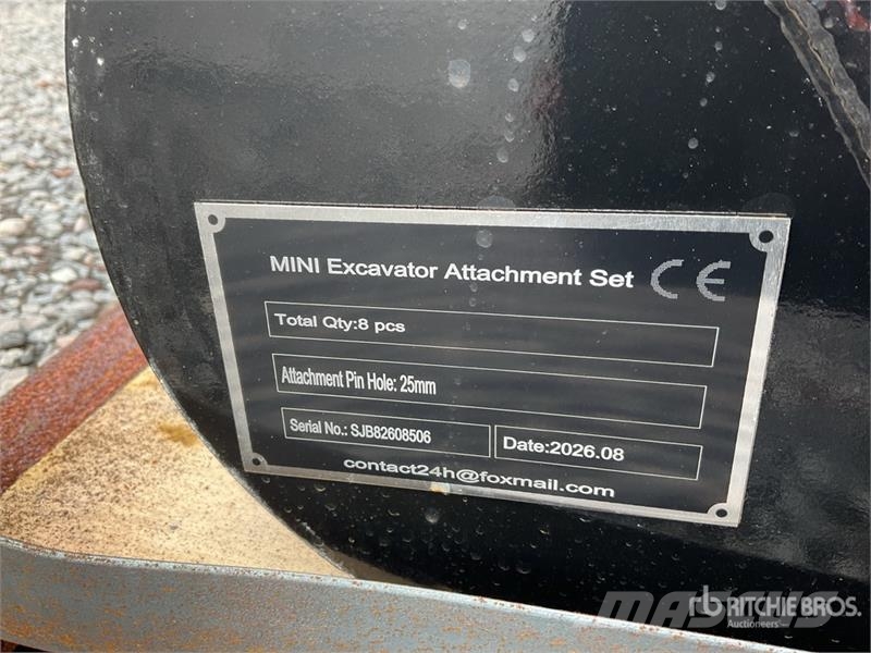 Vicsec VCA-8 Lote de Accesorios para Miniexcavadora (Sin Diger parçalar
