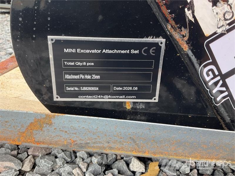 Vicsec VCA-8 Lote de Accesorios para Miniexcavadora (Sin Diger parçalar