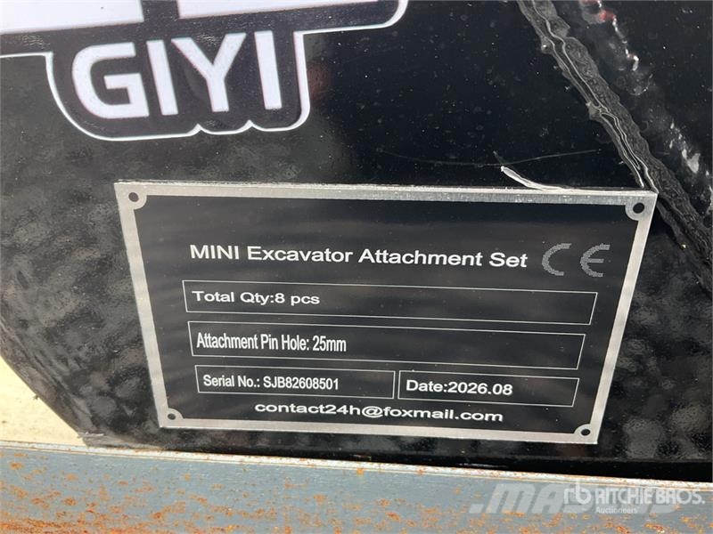 Vicsec VCA-8 Lote de Accesorios para Miniexcavadora (Sin Ostale komponente