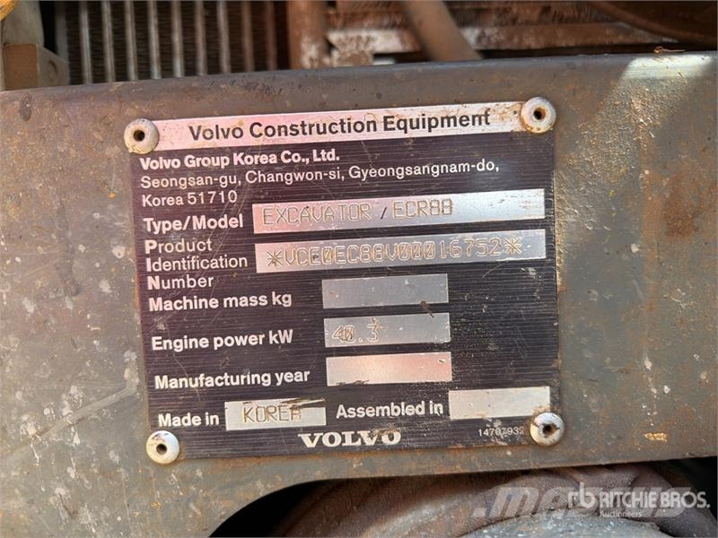 Volvo ECR88 Miniexcavadora (INOPERABLE) / Mini Excavator Minigravere <7t