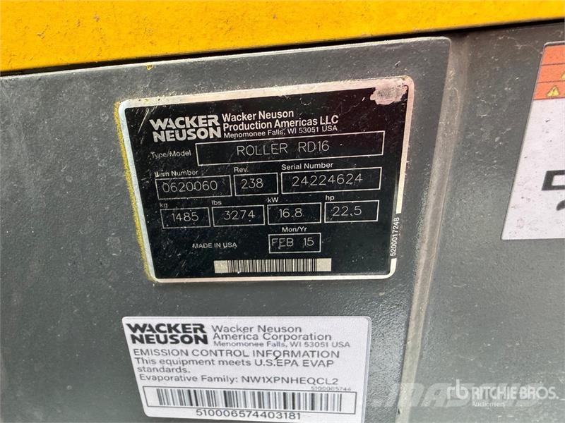 Wacker Neuson RD16 Rodillo Doble / Double Drum Roller Ikerdobos hengerek