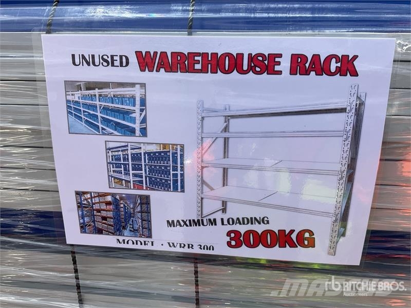 WRB 300 Qty of Warehouse Rack Shelving (Unused) Otros componentes