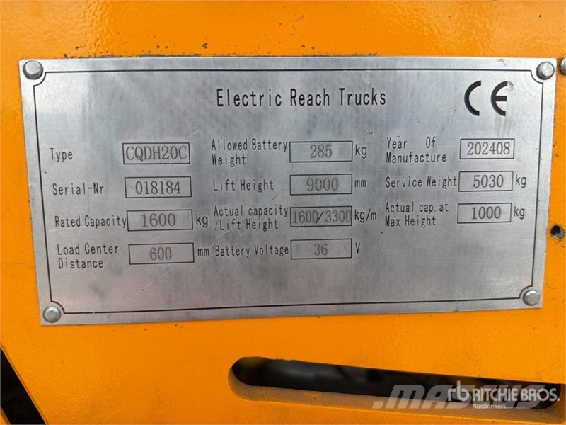 Xilin CQDH20C 3500 lb Montacargas Electrico (INOPERABLE) Skjutstativtruck