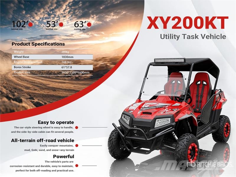XY200KT-RED Vehiculo Utilitario (Sin Usar) / Utili Haszongépek