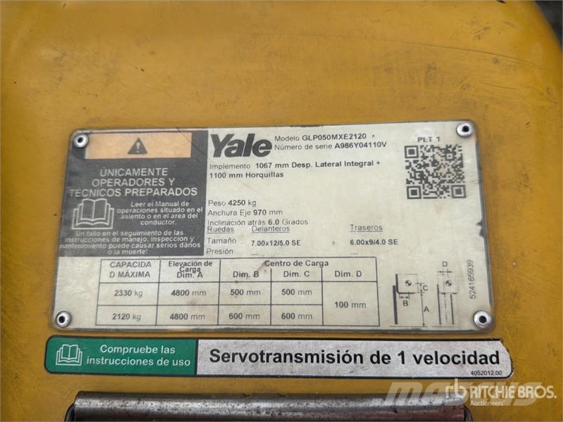 Yale GP050MXE2120 5100 lb Cushion Tire Montacargas / Fo Другие складские механизмы