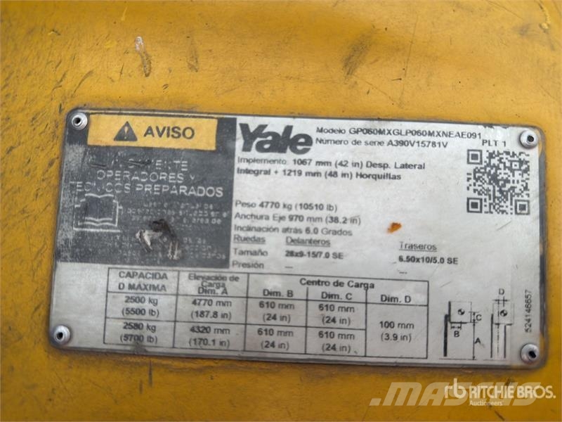 Yale GP060MX 5700 lb Cushion Tire Montacargas / Forklif Montacargas - otros