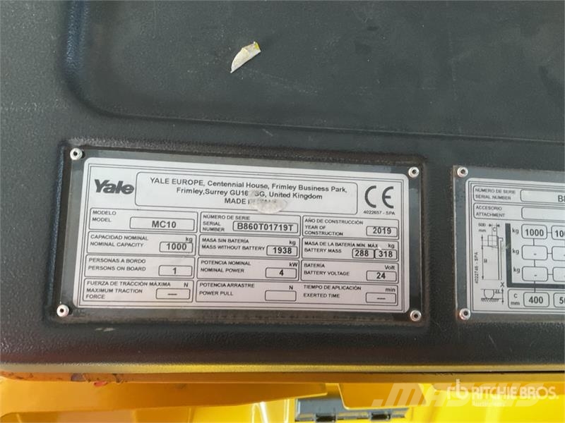 Yale MC10 Apilador Electrico / Electric Stacker Samopogonski ručni viljuškari