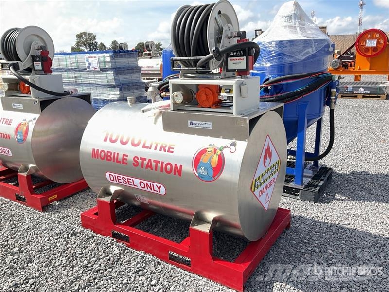 Yuni D1000DC 1000 L Skid Mounted Steel Diesel 1000 Lite Fuel and additive tanks