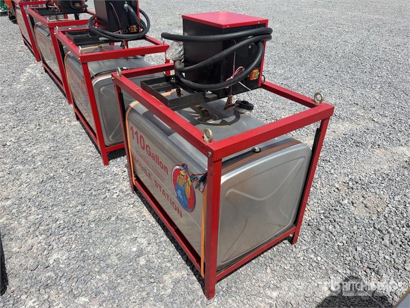 Yuni D430DC Skid Mounted Stainless Steel Diesel 110 Gal Fuel and additive tanks
