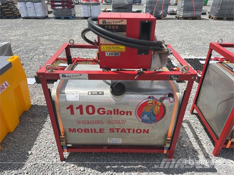 Yuni D430DC Skid Mounted Stainless Steel Diesel 110 Gal Fuel and additive tanks