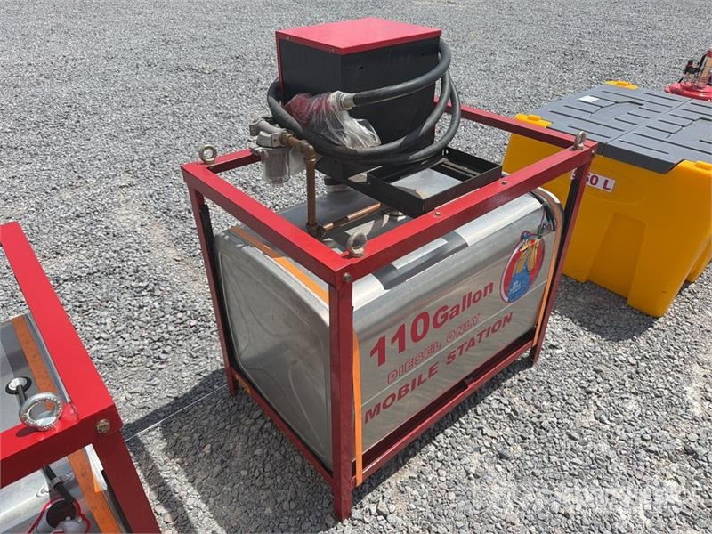 Yuni D430DC Skid Mounted Stainless Steel Diesel 110 Gal Fuel and additive tanks